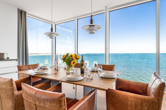 Meerblick vom Esstisch - Villa Blue Horizon